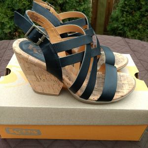 Korks Nedra Strappy Sandals Black Size 7